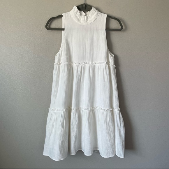 Tuckernuck Pomander Place White Lightweight Gauze Morgan Dress - Picture 6 of 13